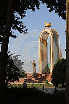Ismail Samani monument in Dushanbe photo