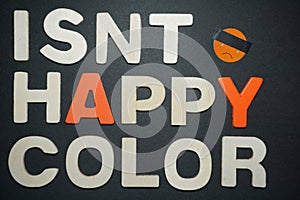 Isnt happy color photo