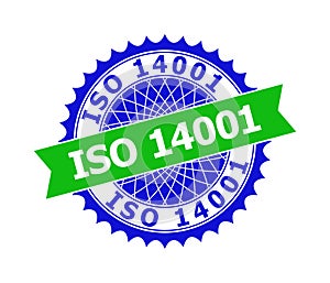 ISO 14001 Bicolor Clean Rosette Template for Watermarks