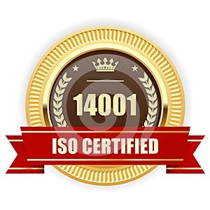 ISO 14001 certified medal - Environmental management