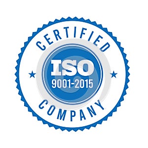 Iso 2015 certification iso logo iso 9000 certification Premium Vector