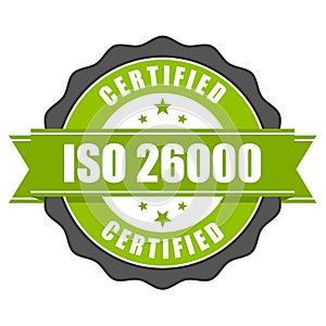 ISO 26000 standard certificate - Social responsibility