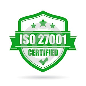 Iso 27001 vector icon