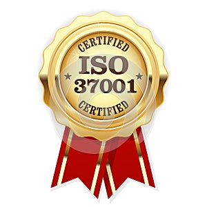 ISO 37001 standard certified rosette - Anti-bribery management