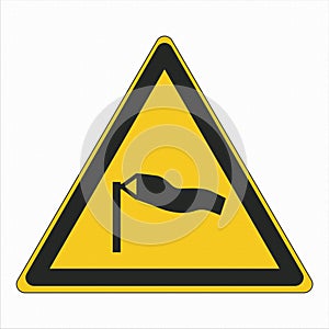 ISO 7010 Graphical symbols Safety colors and Registered safety signs Warning Strong winds