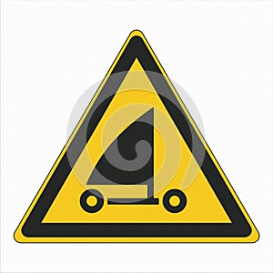 ISO 7010 Standard Icon Pictogram Symbol Safety Sign Warning Danger Sand yachting