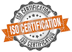 iso certification seal. stamp