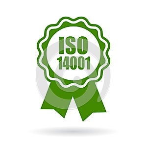 Iso 14001 certified green icon