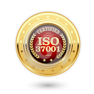 ISO 37001 certified medal - Anti bribery management photo