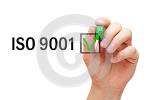 ISO 9001 Quality Management System Certified Concept photo