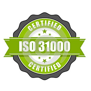 ISO 31000 standard certificate badge