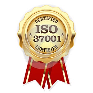 ISO 37001 standard certified rosette - Anti-bribery management photo