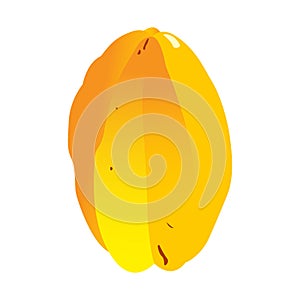 Isoated carambolo fruit