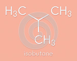 Isobutane i-butane, methylpropane alkane molecule. Used as refrigerant in freezers and refrigerators and as propellant in.