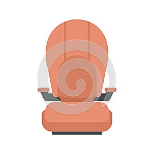 Isofix kid car seat icon flat isolated vector photo
