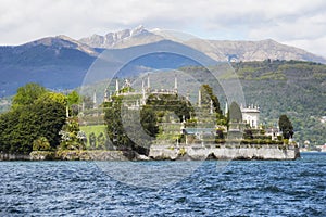 Isola Bella, the famous Island on Lake Maggiore. Stresa, Italy