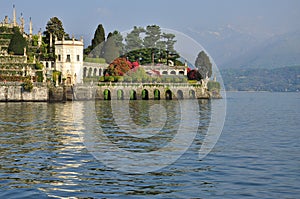 Isola Bella hanging gardens. Lake Maggiore, Italy photo