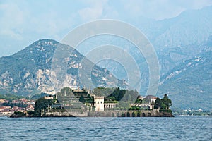 Isola Bella island in Lago Maggiore with beautiful park and palace, Stresa, Italy