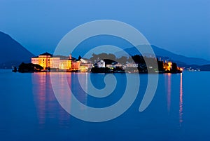 Isola Bella at night, Lago Maggiore, Italy