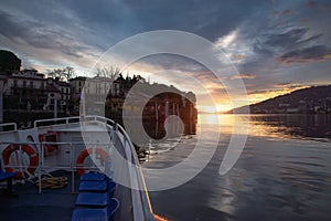 Isola Bella , Stresa, Lake - lago - Maggiore, Italy at dawn