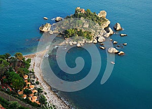 Isola Bella in Taormina (Sicily, Italy) photo