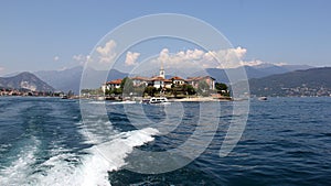 Isola dei Pescatori island in Lago Maggiore , Borromean Islands, Italy