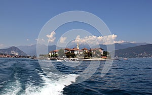 Isola dei Pescatori island in Lago Maggiore , Borromean Islands, Italy