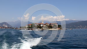 Isola dei Pescatori island in Lago Maggiore , Borromean Islands, Italy