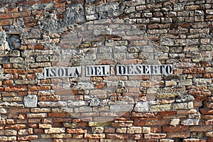 Isola Del Deserto - Venice photo