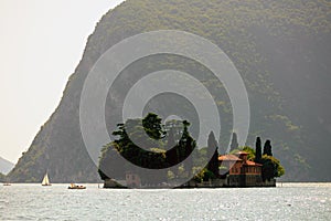 Isola di San Paolo, on Lake Iseo, Lombardy, Italy