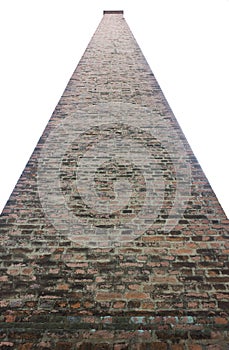 Isolate brick chimney.
