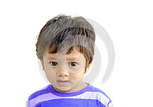 Isolate image of an Indian baby boy of age 1 Years