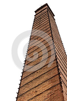 Isolate old brick chimney.