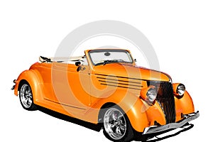 Isolated 1936 Custom Vintage Street Rod