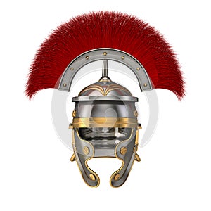 Isolated 3d illustration of a Roman Helmet