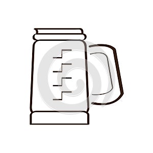 Isolated abstract coffeepot icon