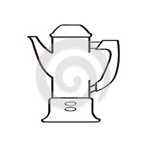 Isolated abstract coffeepot icon