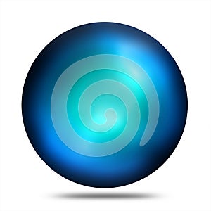 Isolated abstract plasma ball sphere illustration