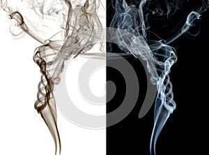 Isolated abstract smoke.