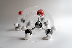 Isolated acetone molecule made by molecular model photo