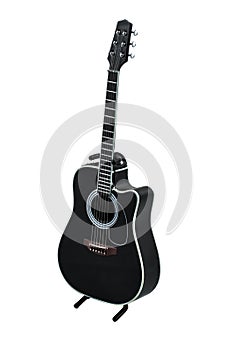 Isolated acoustic guitar