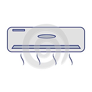 Isolated air conditioner vector design