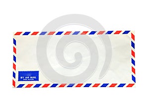 Isolated air mail envelope