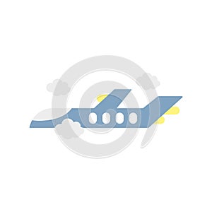 Isolated airplane icon vector design