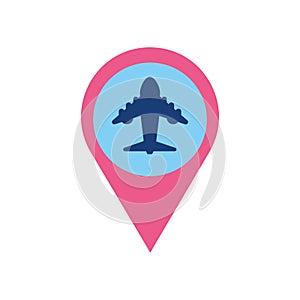 Isolated airplane icon vector design