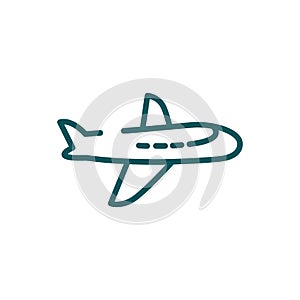 Isolated airplane icon vector design