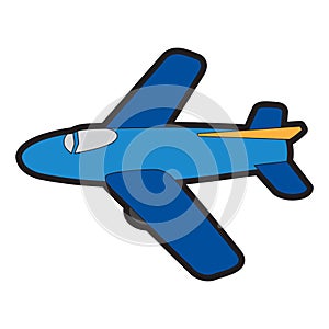 Isolated airplane toy