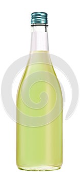 Isolated alcohol bottle