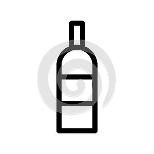 Isolated alcohol bottle icon vector design