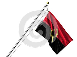 Isolated Angolan Flag